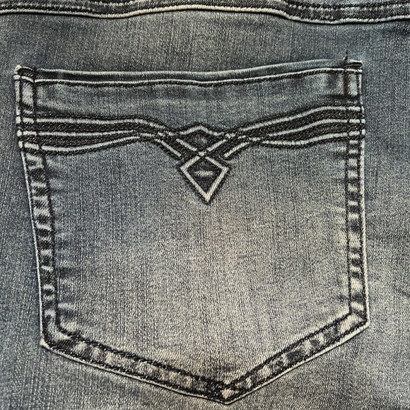#251W☑️Wit & Wisdom Luxe Touch Itty Bitty Boot Blue Jeans - Picture 8 of 14